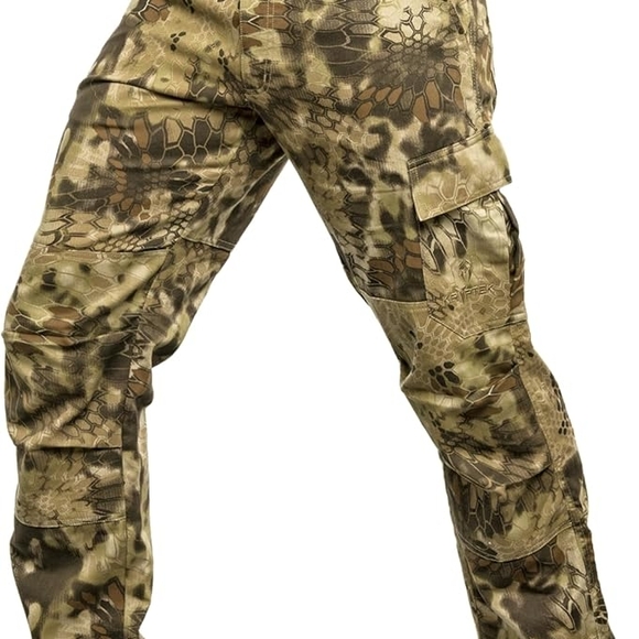 Men's Kryptek Tactical Camouflage Cargo Pants With Pockets - Picture 1 of 5